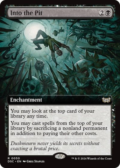 Into the Pit (Extended Art) [DSC-50] - [Commander: Duskmourn: House of Horror] (English)