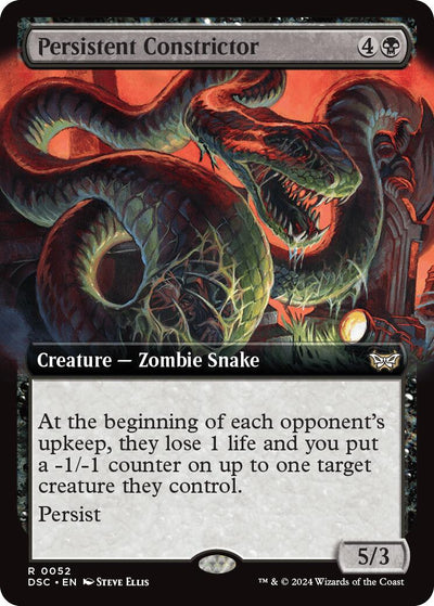 Persistent Constrictor (Extended Art) [DSC-52] - [Commander: Duskmourn: House of Horror] (English)