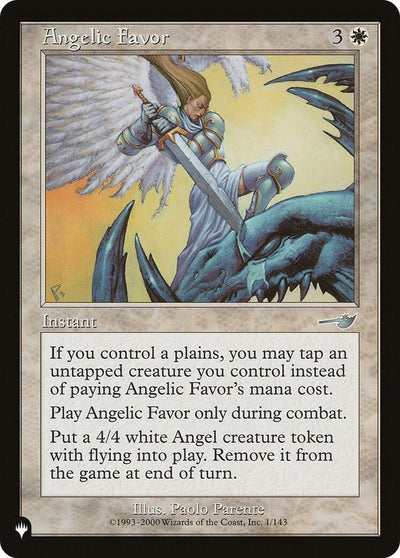 Angelic Favor [LIST-1/143] - [The List Reprints] (English)