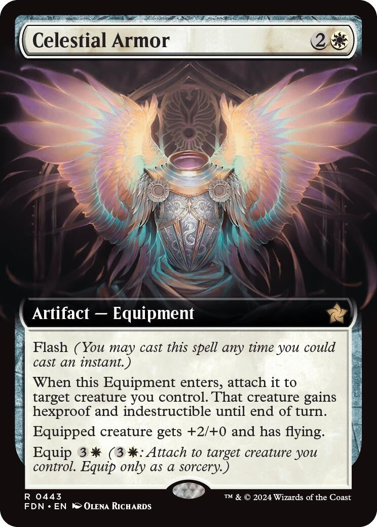Celestial Armor (Extended Art) (443) [Foundations]