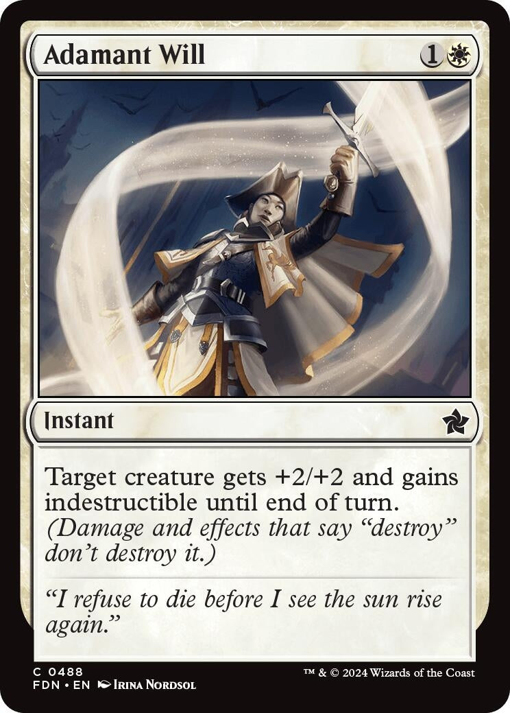 Adamant Will (488) [Foundations]