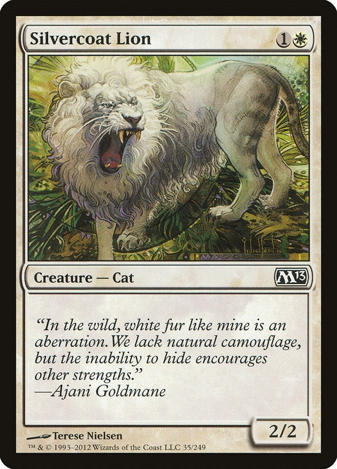 Silvercoat Lion (35) [Magic 2013 (M13)]
