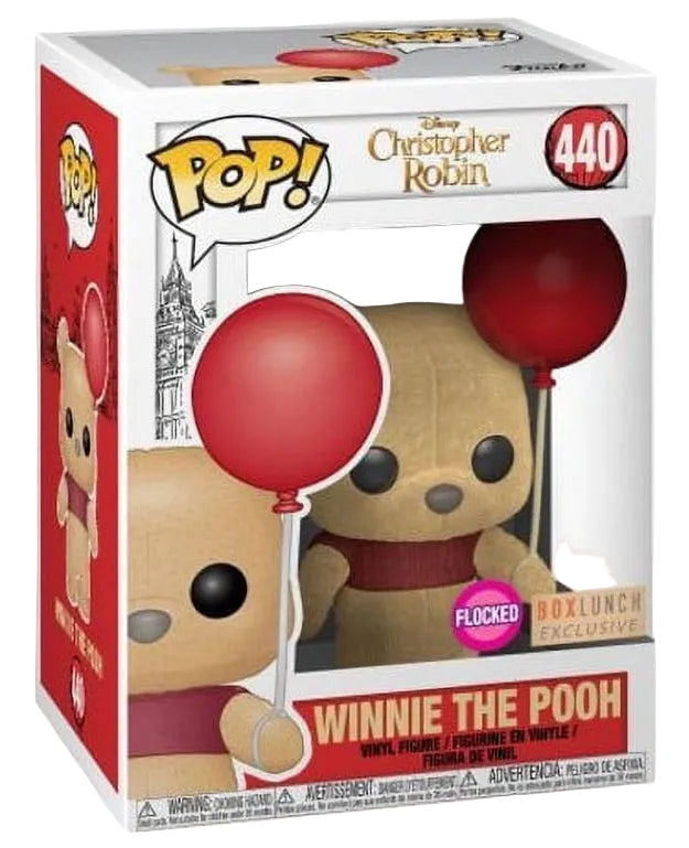 Funko Pop! Disney: Christopher Robin - Winnie the Pooh with Balloon #440 (Flocked BoxLunch Exclusive)