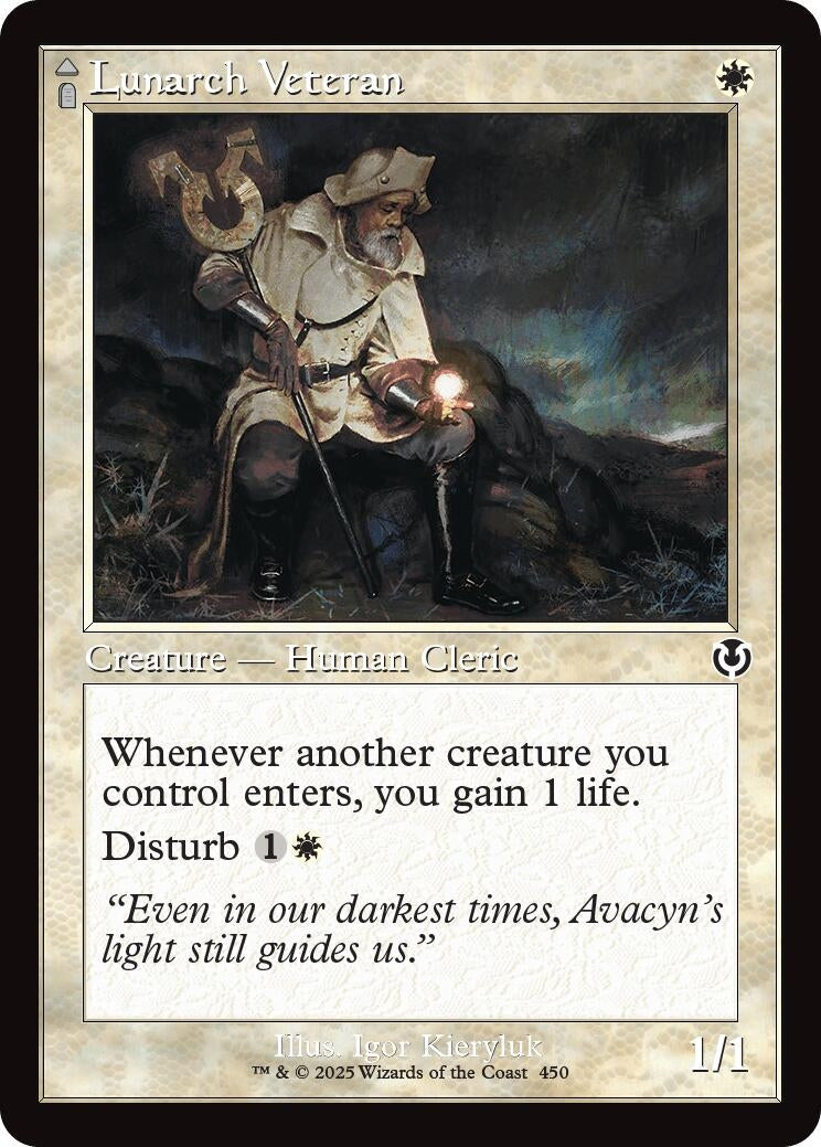 Lunarch Veteran (Retro Frame) (450) [Innistrad Remastered]