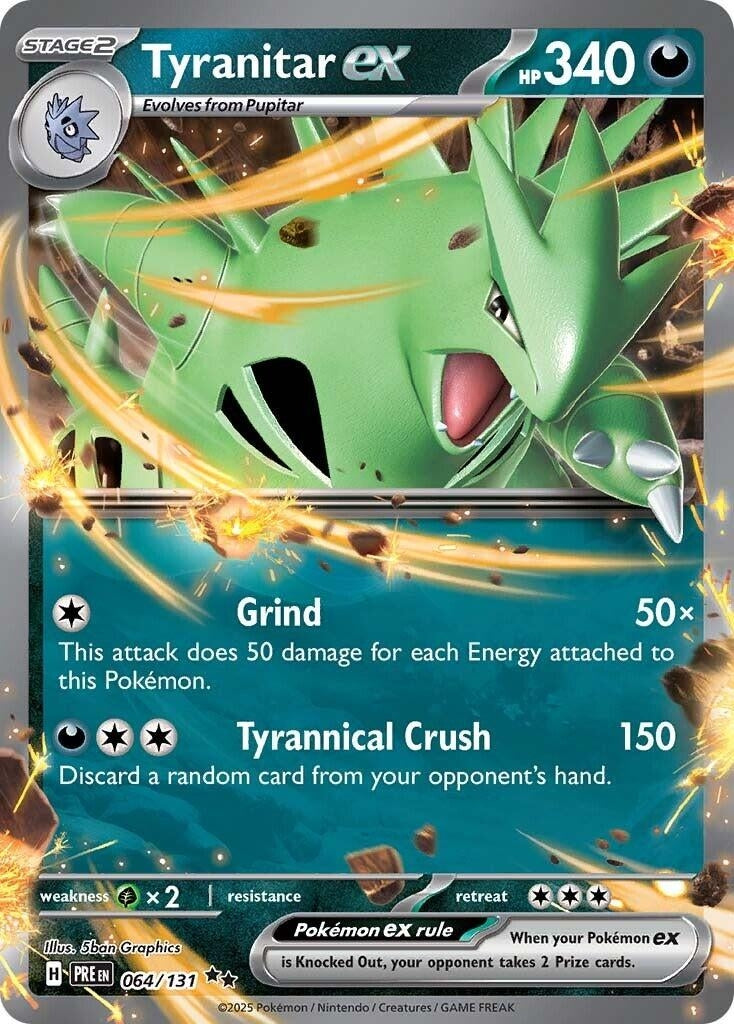 Image for Tyranitar ex (064/131) [SV: Prismatic Evolutions] - Pokemon