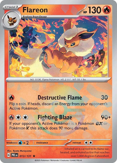 Flareon (Poke Ball Pattern) [PRE-013/131] - [SV: Prismatic Evolutions] English