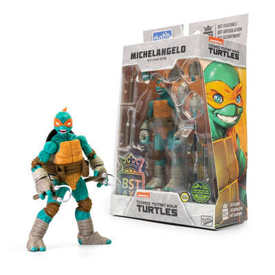 The Loyal Subjects BST AXN: Teenage Mutant Ninja Turtles (TMNT) – Michelangelo (Battle Ready Edition) [SDCC 2023]