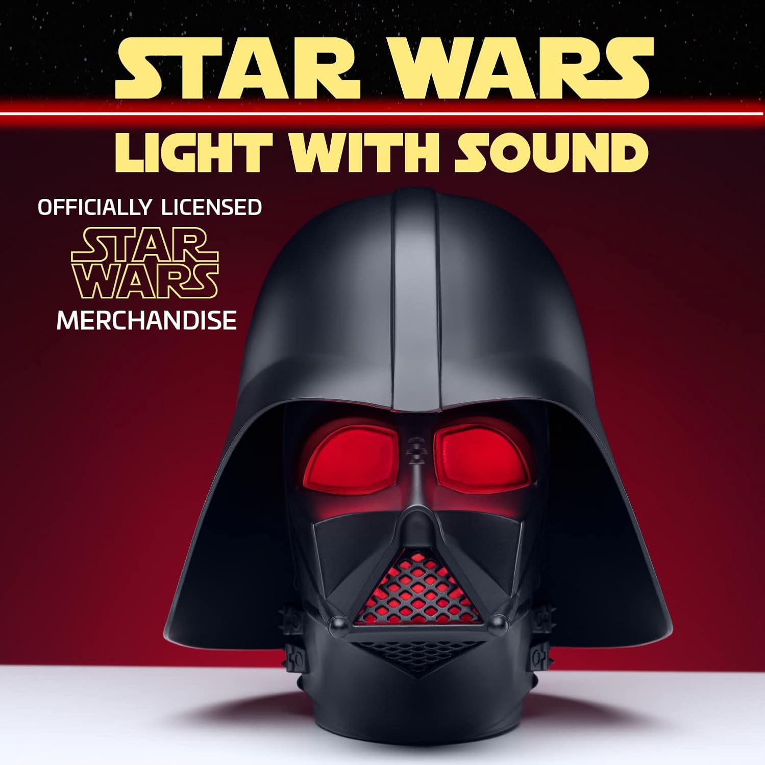 Star Wars Darth Vader Black Helmet with Red Light and Breathing Sound