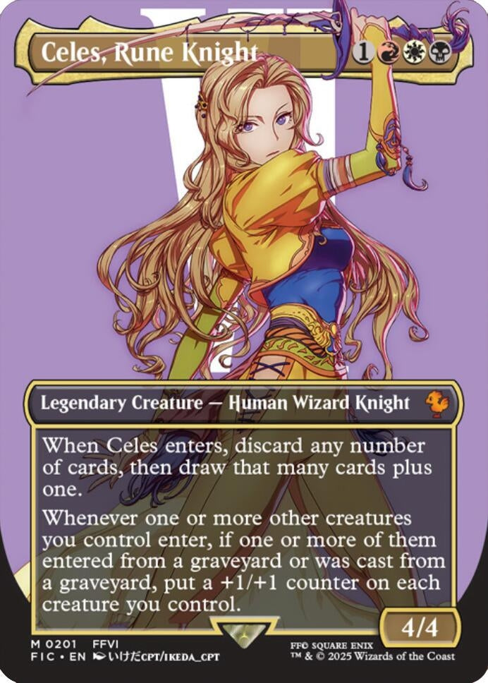 Celes, Rune Knight (Borderless) (201) [FINAL FANTASY]