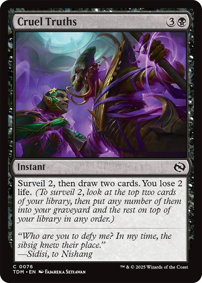 Cruel Truths [TDM-76] - [Tarkir: Dragonstorm] (English)