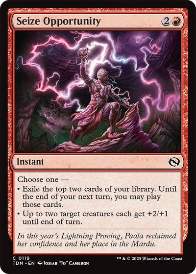 Seize Opportunity [TDM-119] - [Tarkir: Dragonstorm] (English)