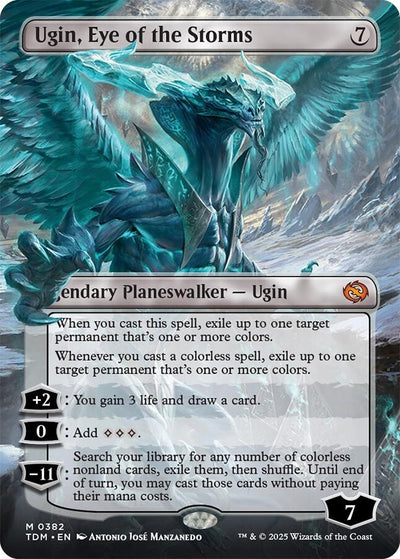 Ugin, Eye of the Storms (Borderless) - Tarkir: Dragonstorm [TDM-382]
