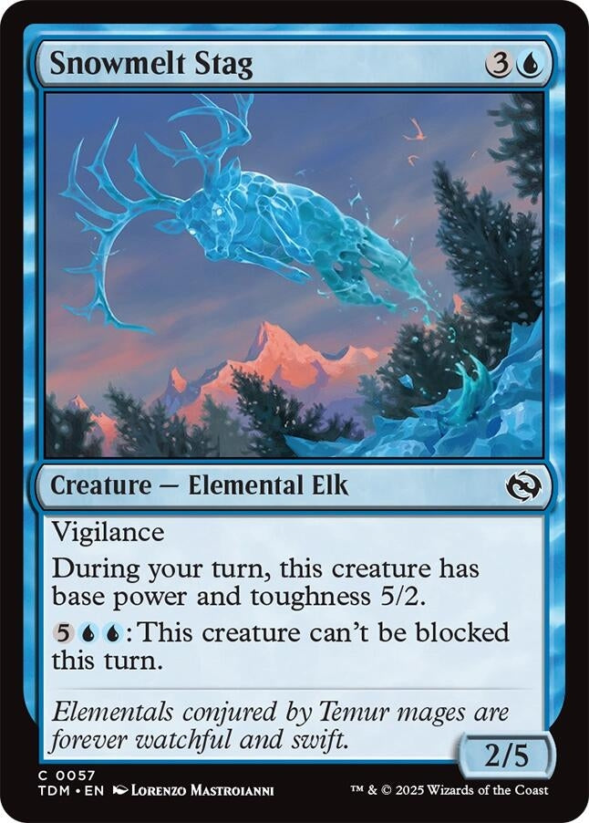 Snowmelt Stag (57) [Tarkir: Dragonstorm]