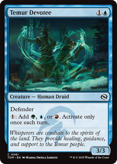 Temur Devotee [TDM-61] - [Tarkir: Dragonstorm] (English)