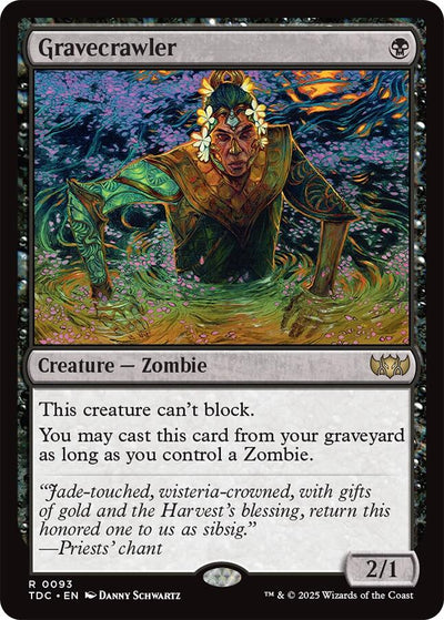 Gravecrawler [TDC-93] - [Commander: Tarkir: Dragonstorm] (English)