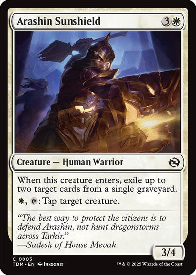 Arashin Sunshield (3) (Tarkir: Dragonstorm)