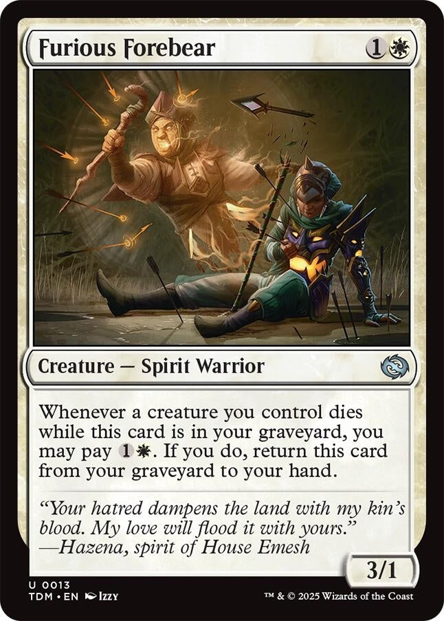 Furious Forebear (13) [Tarkir: Dragonstorm]