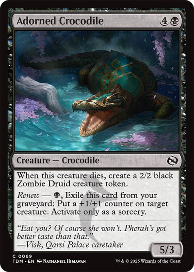 Adorned Crocodile [TDM-69] - [Tarkir: Dragonstorm]