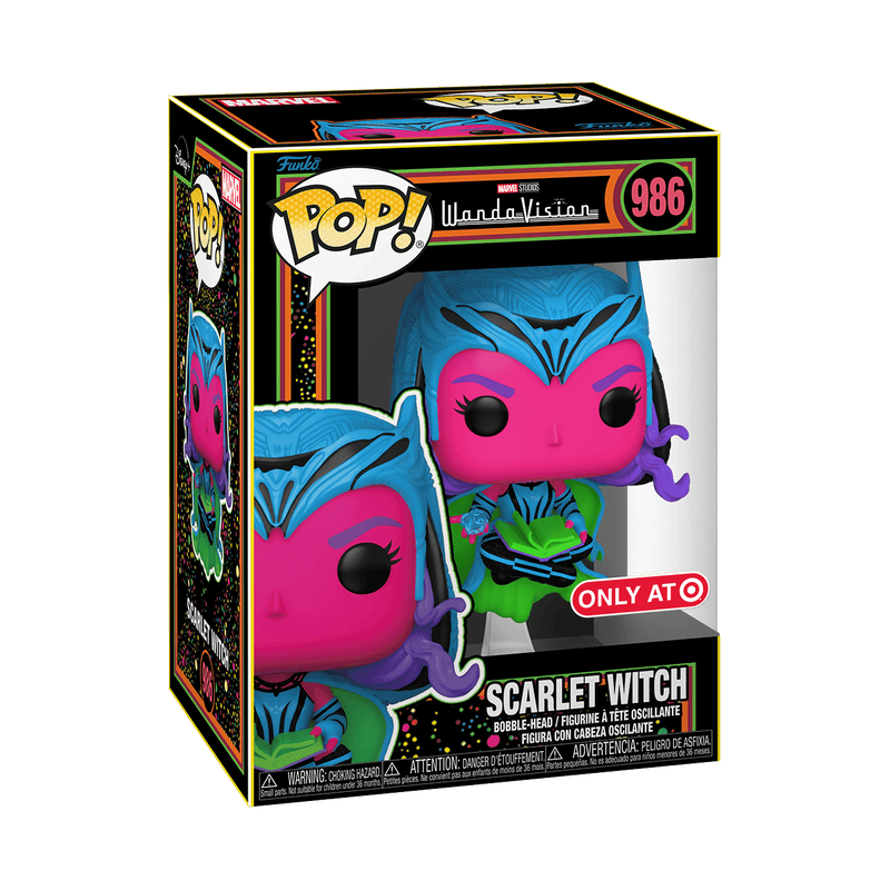 Funko Pop! Marvel Scarlet Witch #986 - Black Light - Target Exclusive