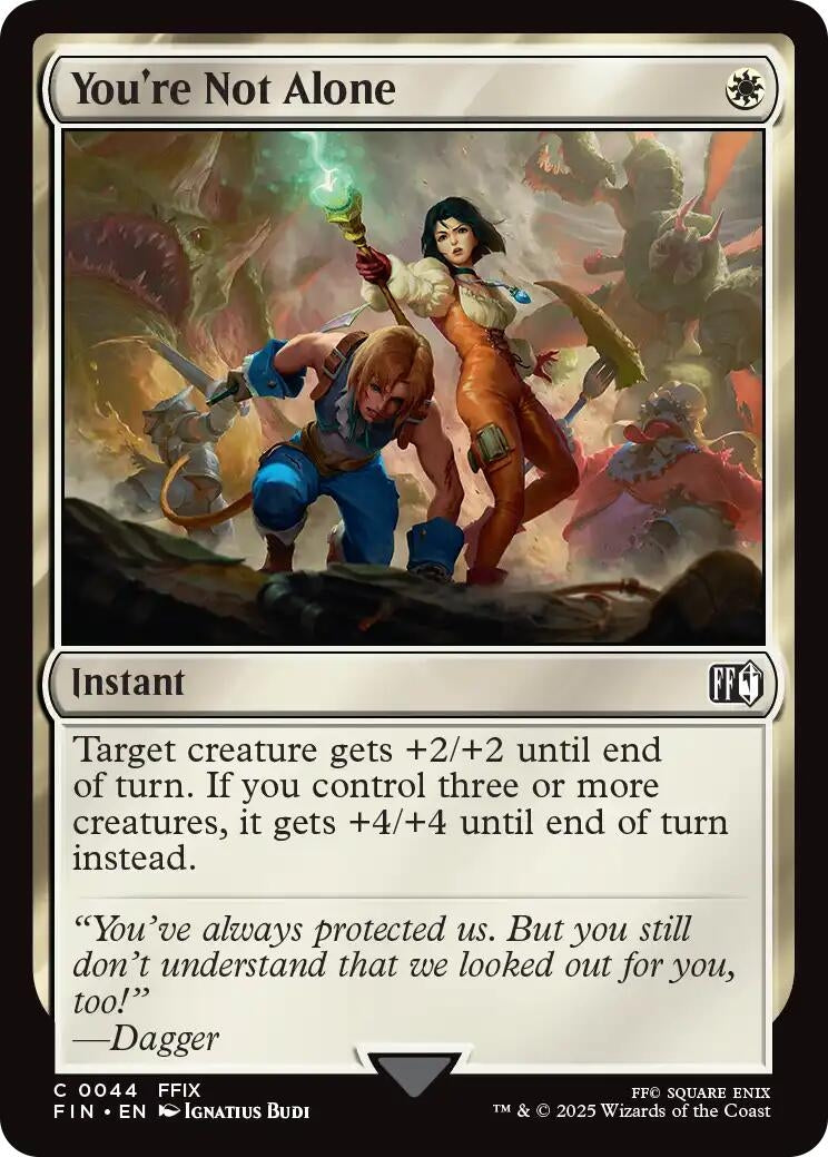 Image for You're Not Alone (44) [FINAL FANTASY] - Magic: The Gathering