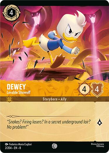 Dewey - Lovable Showoff (Foil) [8-2/204] - [Reign of Jafar]