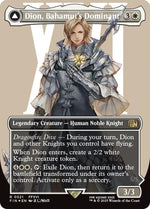 Dion, Bahamut's Dominant // Bahamut, Warden of Light (Borderless) (Surge Foil) Japanese [FINAL FANTASY]