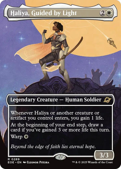 Haliya, Guided by Light (Borderless) (289) (Edge of Eternities)