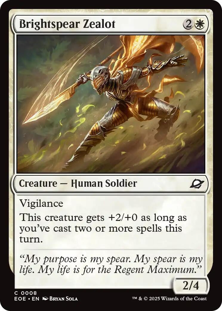 Brightspear Zealot [EOE-8] - [Edge of Eternities] (English)