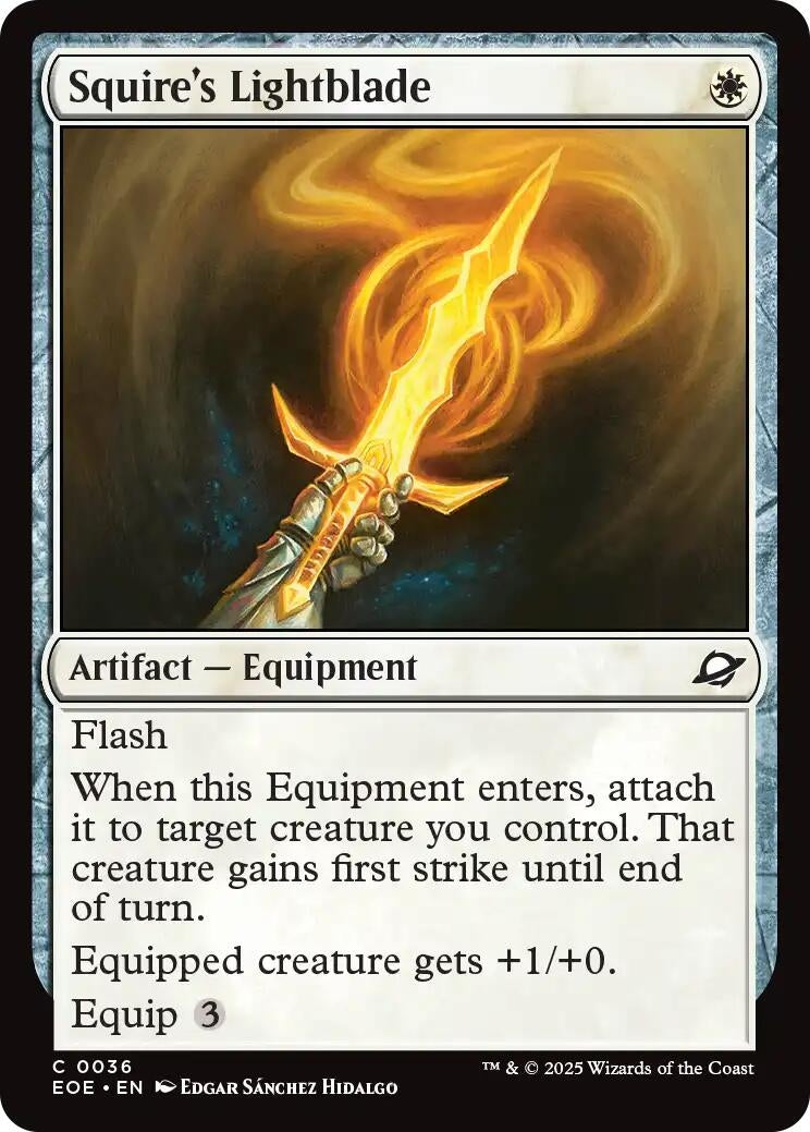 Squire's Lightblade [EOE-36] - [Edge of Eternities] (English)