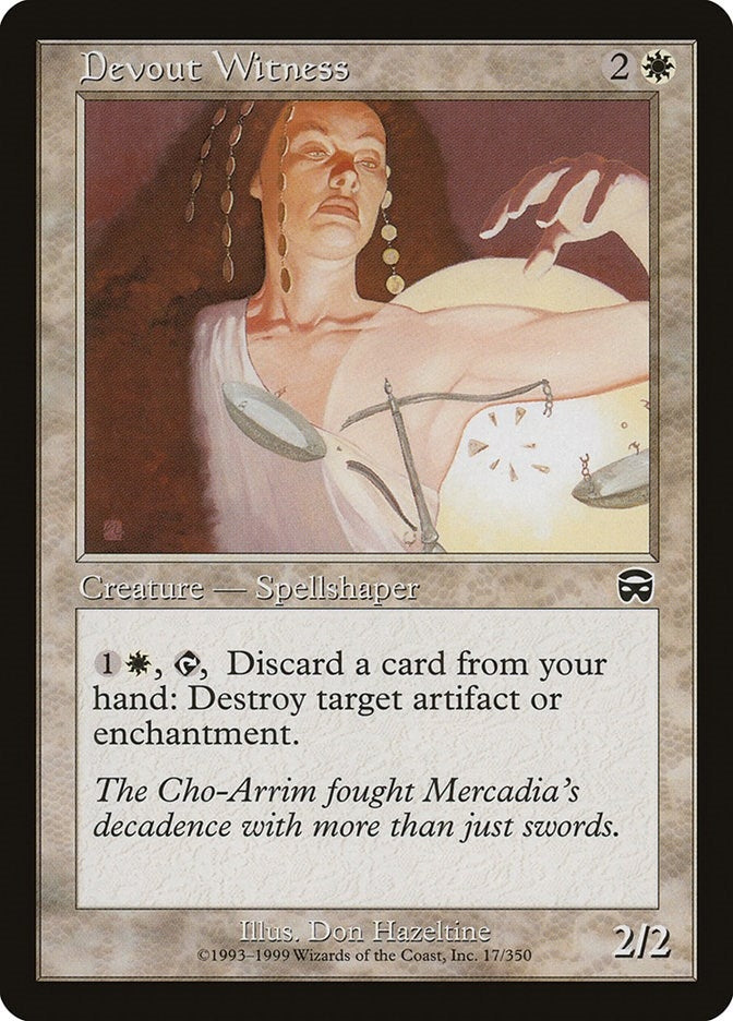 Devout Witness (17) [Mercadian Masques]