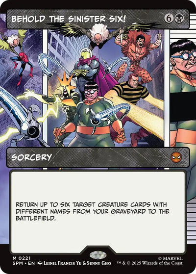 Behold the Sinister Six! (Borderless) [SPM-221] - [Marvel's Spider-Man] (English)