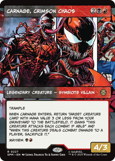 Carnage, Crimson Chaos (Borderless) [SPM-227] - [Marvel's Spider-Man] (English)