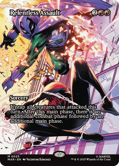 Relentless Assault (Borderless) (25) (Marvel Universe Eternal-Legal)