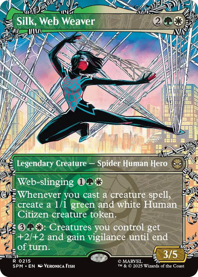 Silk, Web Weaver (Borderless) [SPM-215] - [Marvel's Spider-Man] (English)