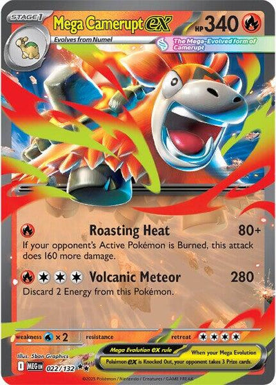 Mega Camerupt ex - 022/132 [MEG-022/132] - [ME01: Mega Evolution] [{langShort}]