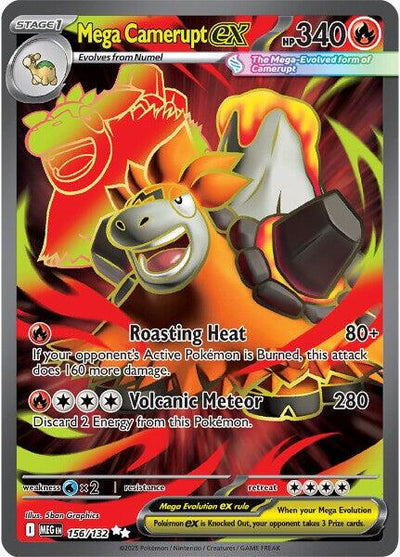 Mega Camerupt ex - 156/132 [MEG-156/132] - [ME01: Mega Evolution] English