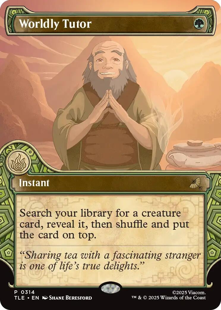 Worldly Tutor (Showcase) (314) [Avatar: The Last Airbender: Eternal-Legal]