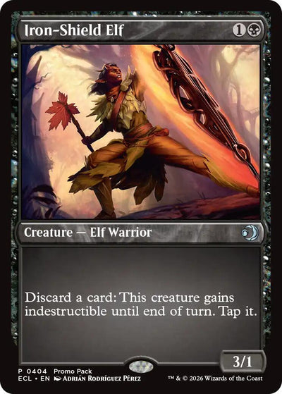 Iron-Shield Elf [PPECL-404] - [Promo Pack: Lorwyn Eclipsed] (English)