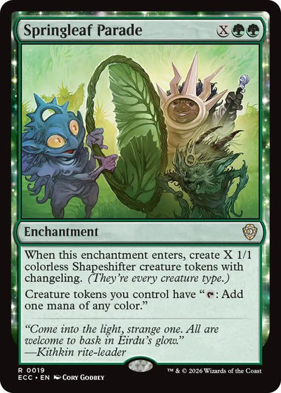 Springleaf Parade [ECC-19] - [Commander: Lorwyn Eclipsed] (English)