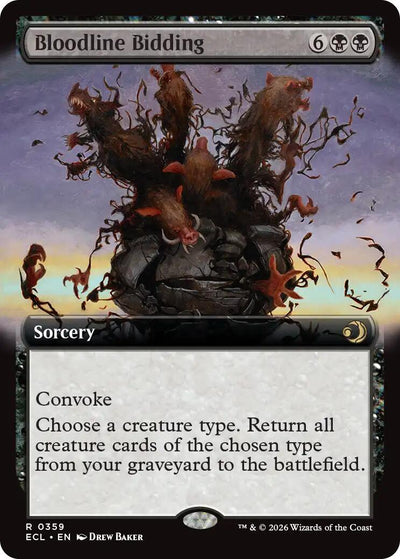 Bloodline Bidding (Extended Art) [ECL-359] - [Lorwyn Eclipsed] (English)