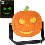 Loungefly The Nightmare Before Christmas Jack-o'-Lantern glow-in-the-dark crossbody purse