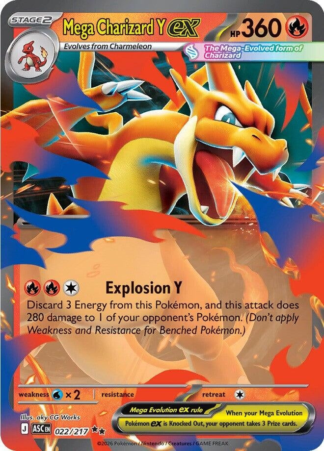 Mega Charizard Y ex (022/217) [ME: Ascended Heroes]