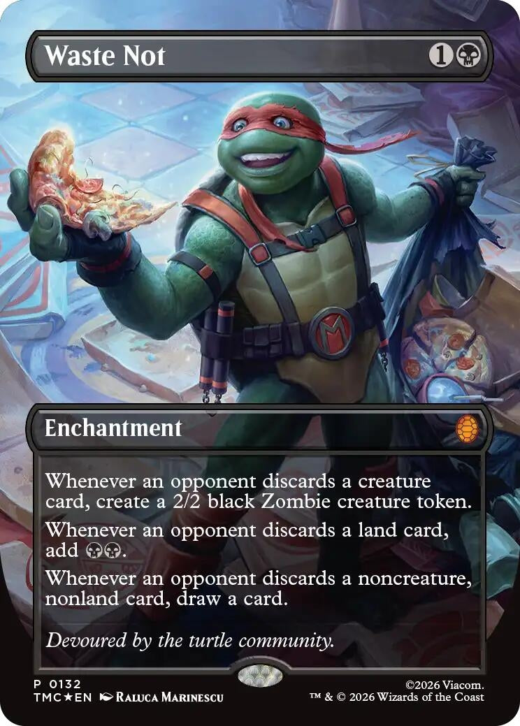 Waste Not (Borderless) (132) [Teenage Mutant Ninja Turtles]