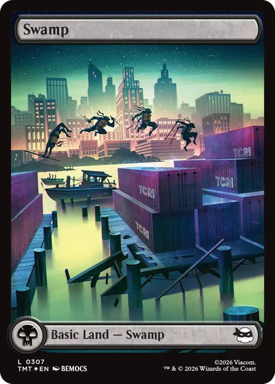 Swamp (0307) (Surge Foil) (307) [Teenage Mutant Ninja Turtles]