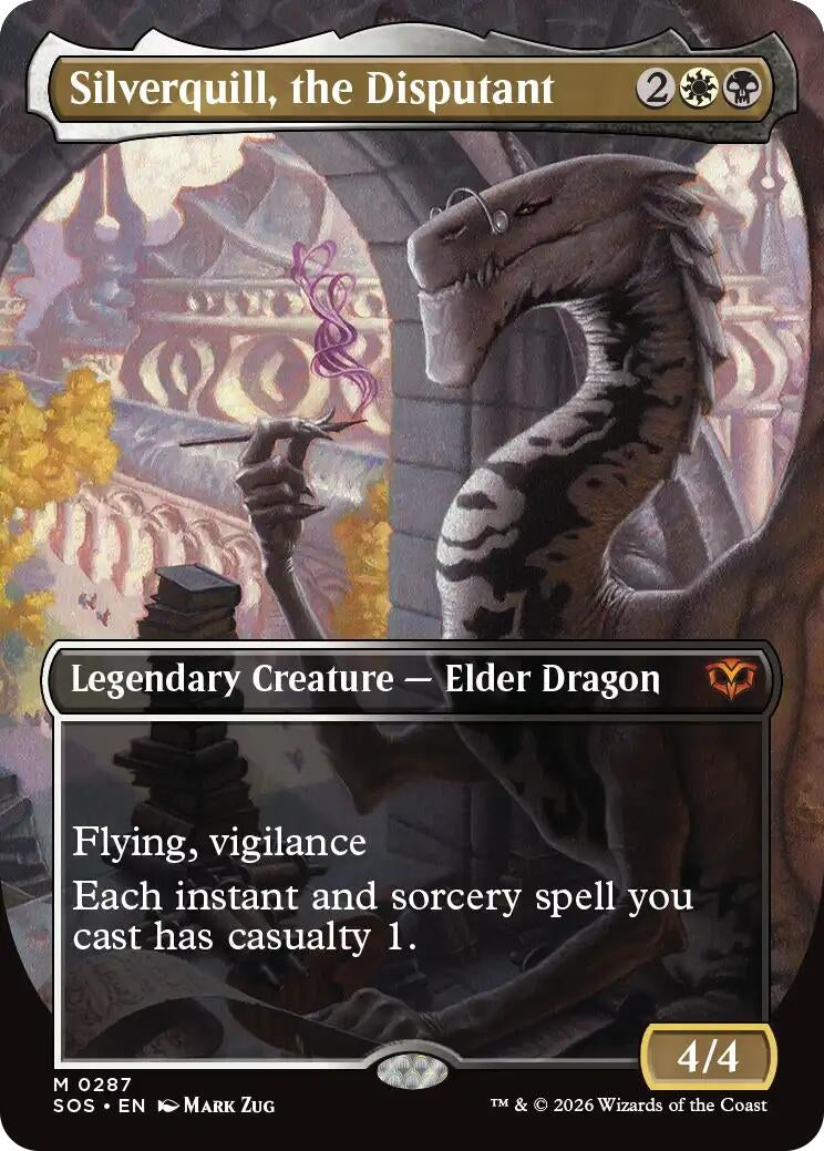 Silverquill, the Disputant (Borderless) (287) [Secrets of Strixhaven]