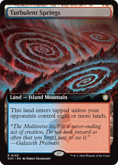 Turbulent Springs (Extended Art) [SOC-105] - [Commander: Secrets of Strixhaven] (English)