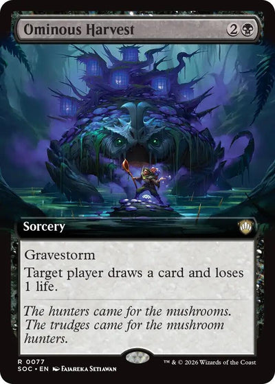 Ominous Harvest (Extended Art) (77) [Secrets of Strixhaven]