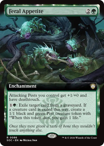 Feral Appetite (Extended Art) (86) [Secrets of Strixhaven]