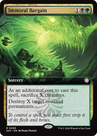 Immoral Bargain (Extended Art) (95) [Secrets of Strixhaven]