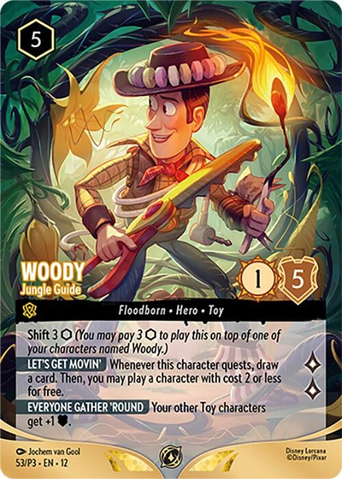 Image for Woody - Jungle Guide (Store Championship Participant) (53) [Disney Lorcana Promo Cards] - Disney Lorcana